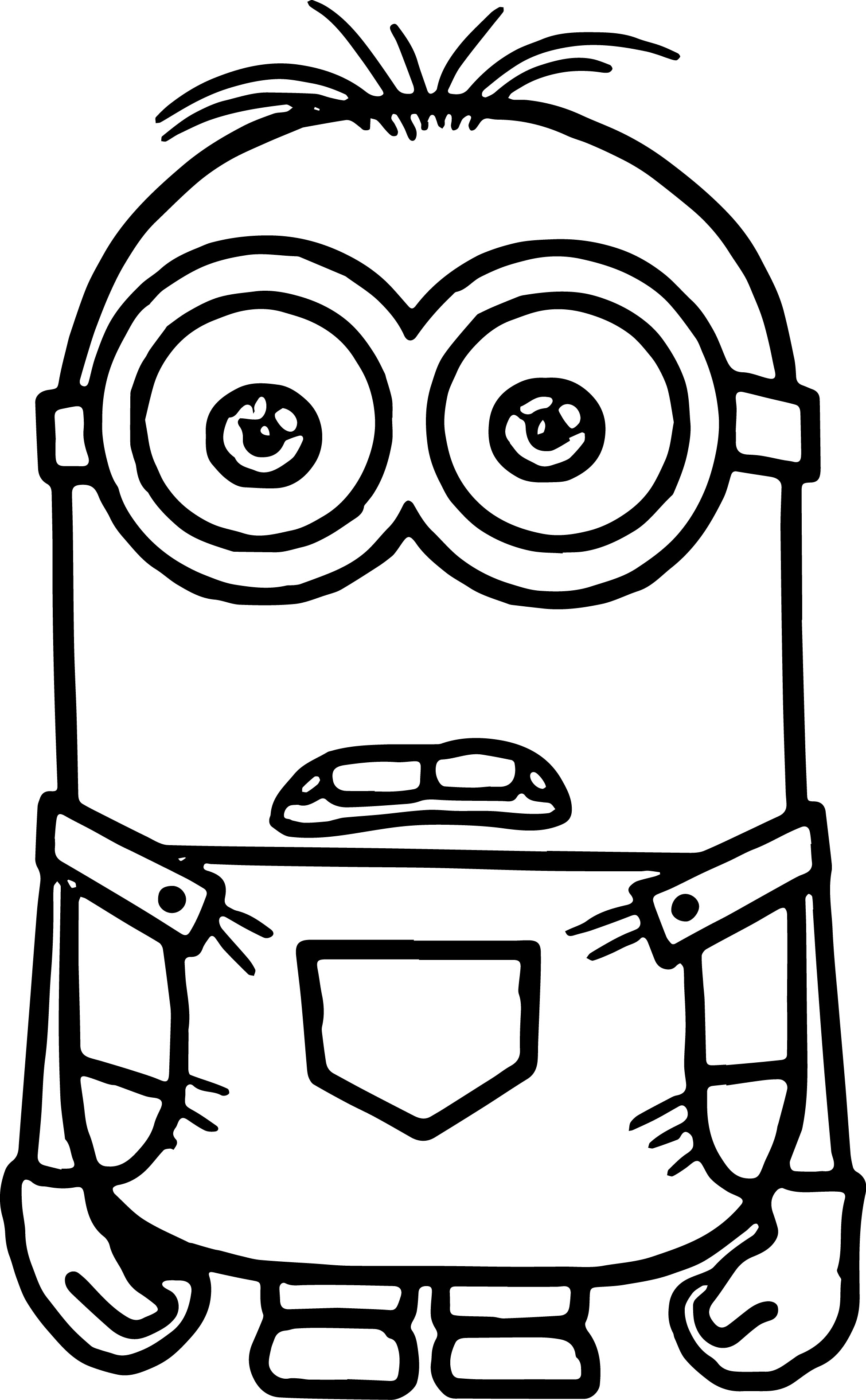 printable easy minion coloring pages