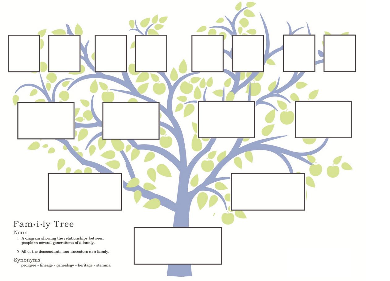 Decorative Family Tree Maker Template Printable