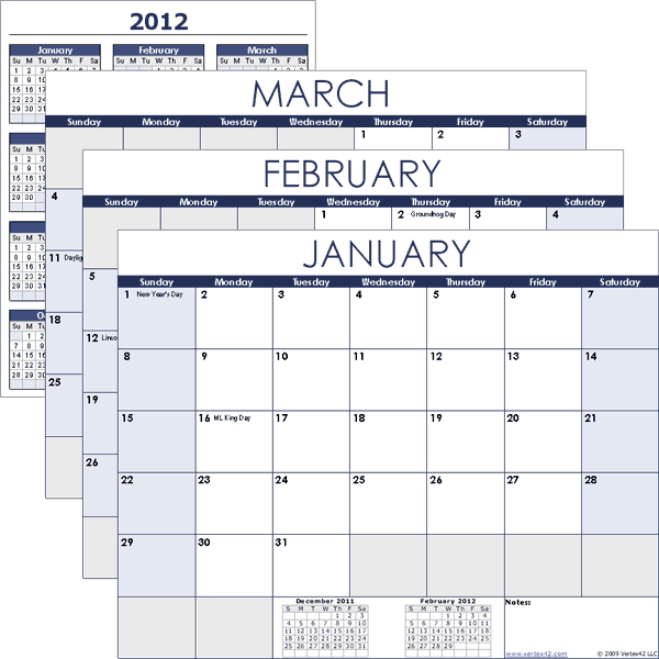 Free Calendar Templates Fotolip