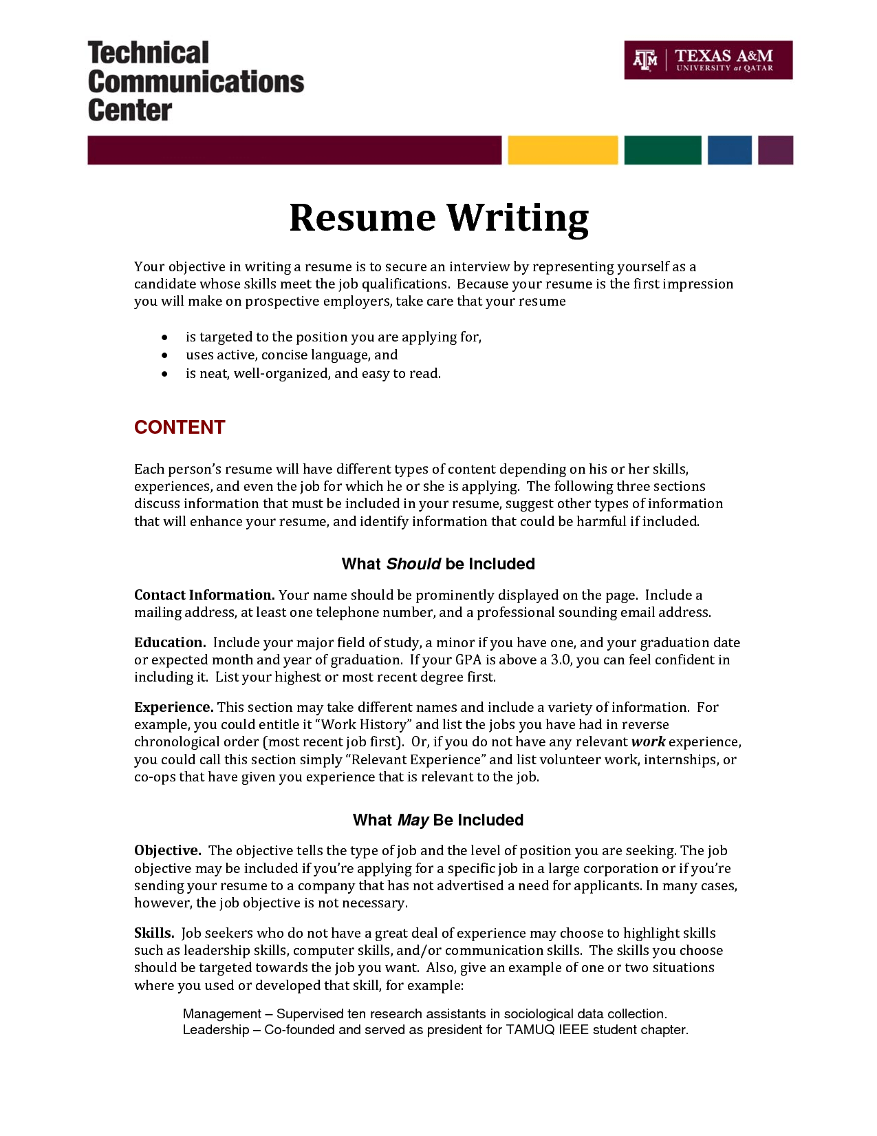 how to write blog on resume
