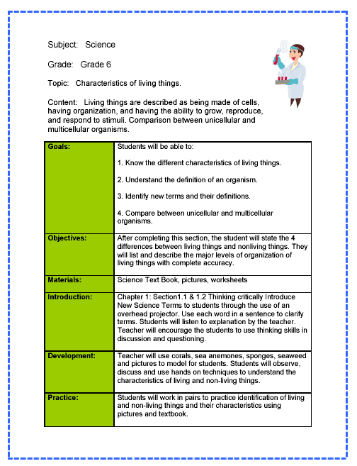 Lesson Plan Format Fotolip