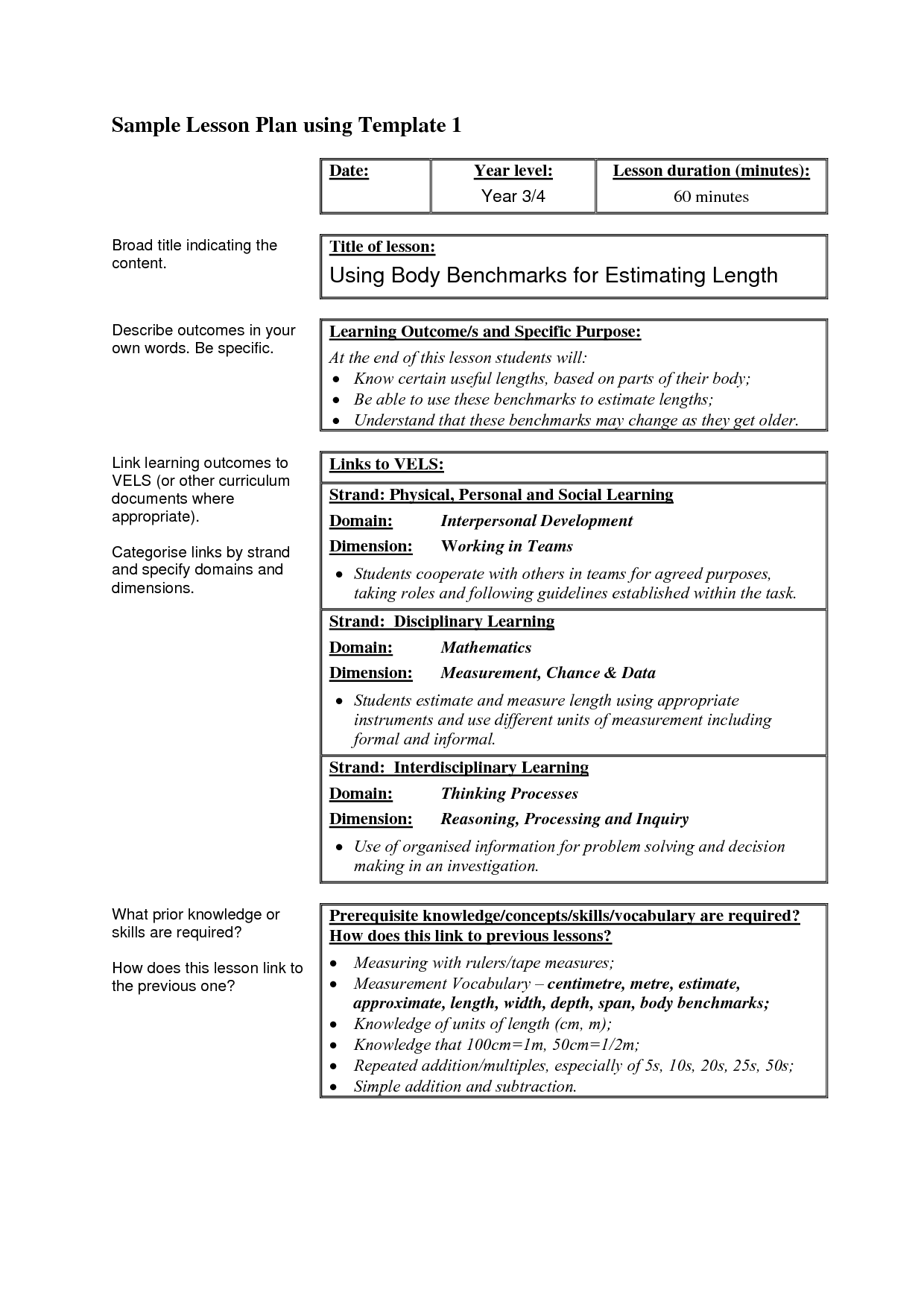 Lesson Plan Format Fotolip