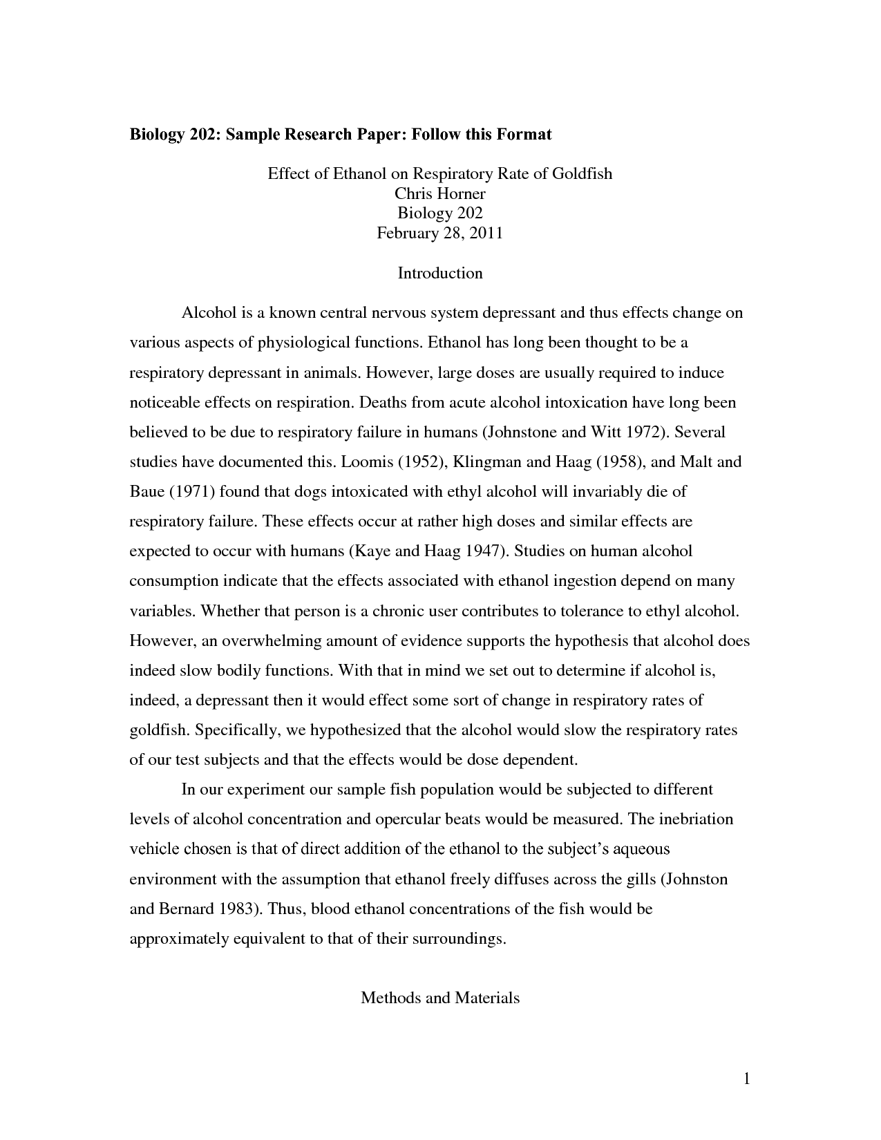 example of a research paper for middle school students