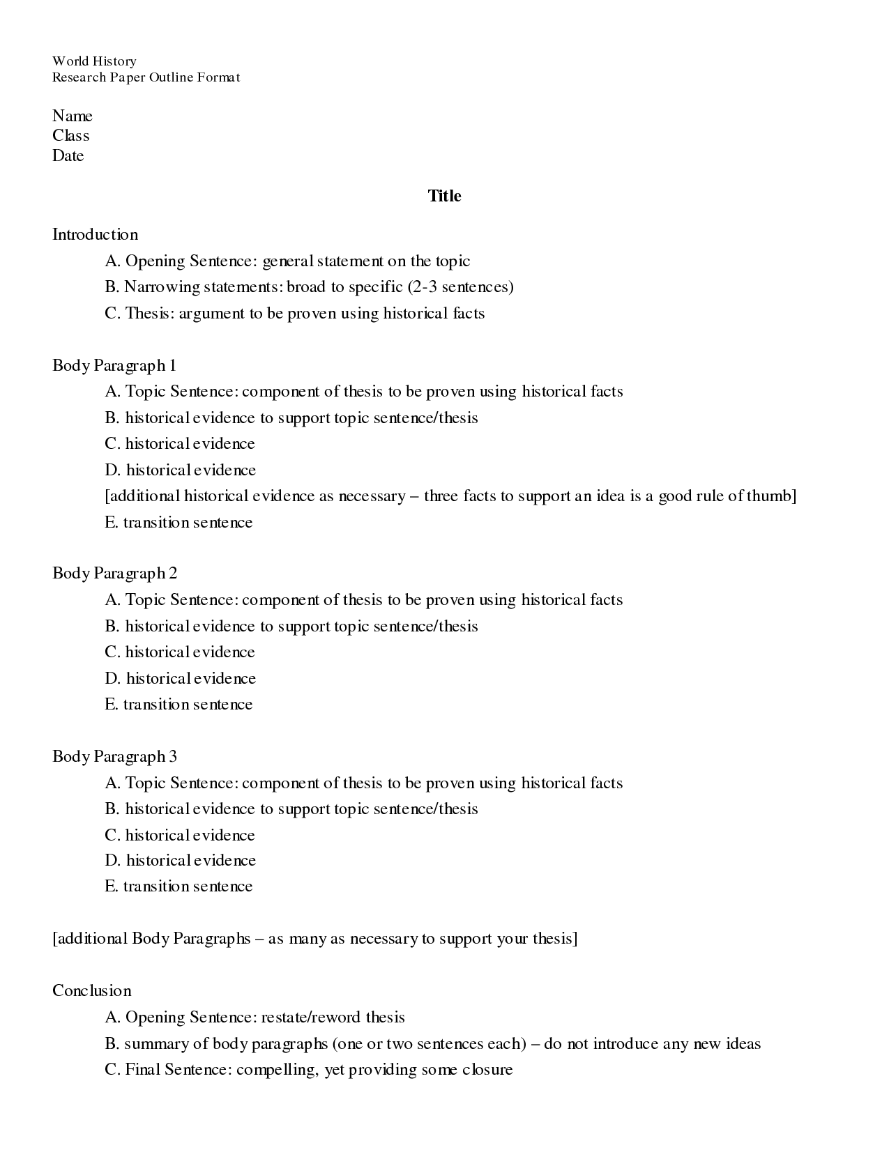 Research Paper Format Fotolip