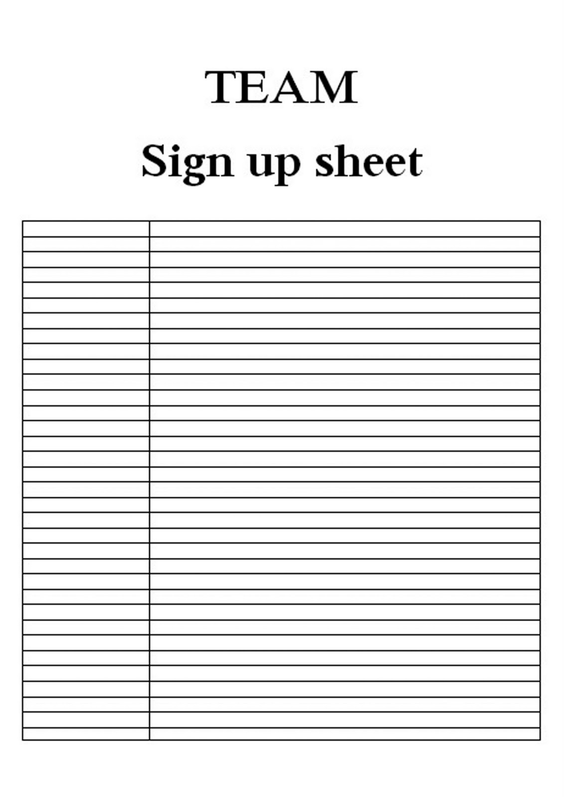 Why Should I Create A Sign Up Sheet 8 Sample Templates Fotolip